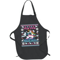 Unicorn Pew Pew Madafakas Ugly Christmas Sweater Apron