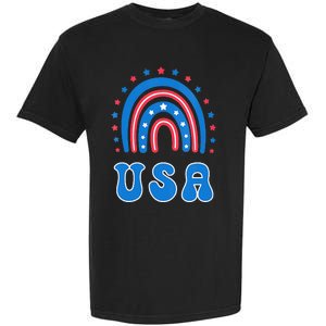 Usa Patriotic Proud To Be An American Garment-Dyed Heavyweight T-Shirt