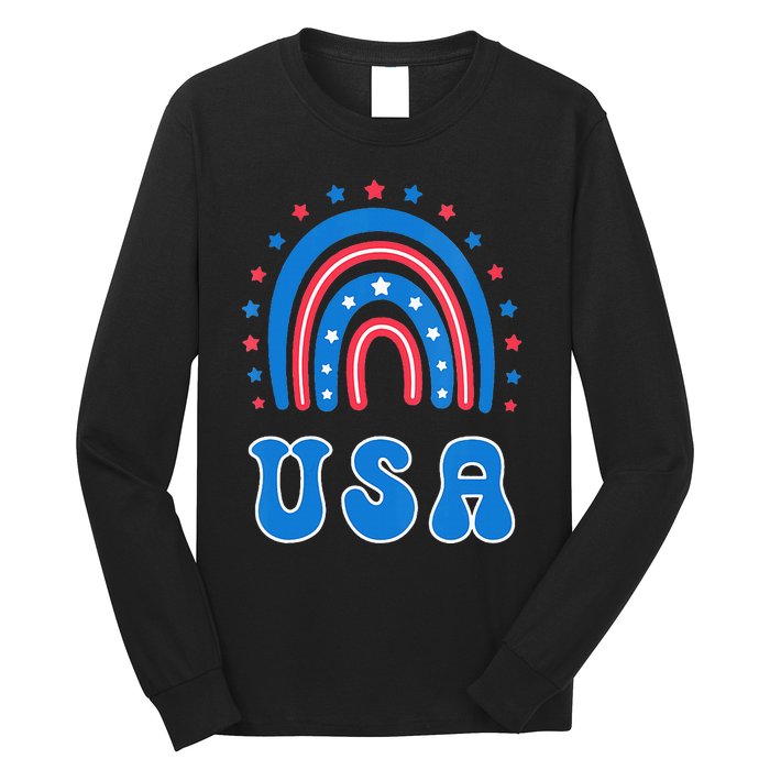 Usa Patriotic Proud To Be An American Long Sleeve Shirt