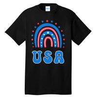 Usa Patriotic Proud To Be An American Tall T-Shirt