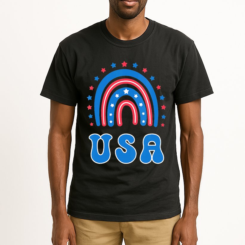 Usa Patriotic Proud To Be An American Tall T-Shirt