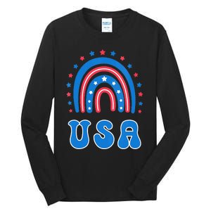 Usa Patriotic Proud To Be An American Tall Long Sleeve T-Shirt