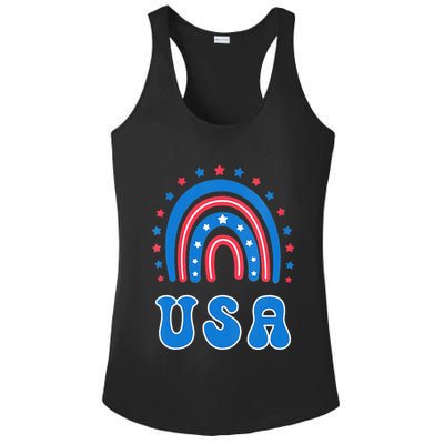 Usa Patriotic Proud To Be An American Ladies PosiCharge Competitor Racerback Tank