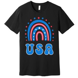 Usa Patriotic Proud To Be An American Premium T-Shirt