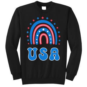 Usa Patriotic Proud To Be An American Tall Sweatshirt