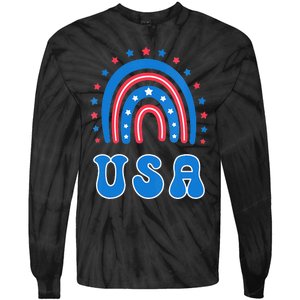 Usa Patriotic Proud To Be An American Tie-Dye Long Sleeve Shirt