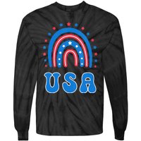 Usa Patriotic Proud To Be An American Tie-Dye Long Sleeve Shirt