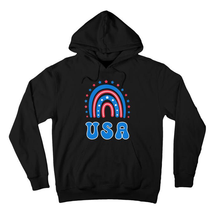 Usa Patriotic Proud To Be An American Tall Hoodie