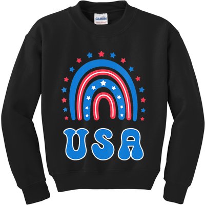 Usa Patriotic Proud To Be An American Kids Sweatshirt