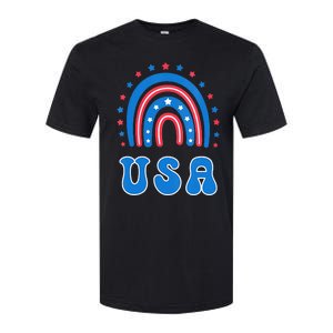 Usa Patriotic Proud To Be An American Softstyle CVC T-Shirt