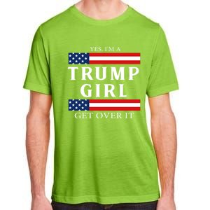 Usa Patriotic Proud Trump Girl Vote America Flag Design Adult ChromaSoft Performance T-Shirt