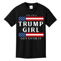 Usa Patriotic Proud Trump Girl Vote America Flag Design Kids T-Shirt