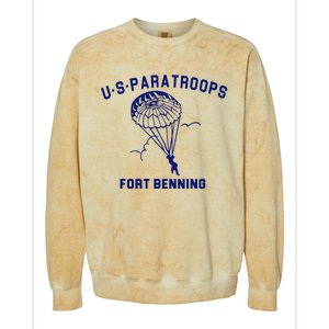 US Paratroops Paratroopers Fort Benning WW2 Colorblast Crewneck Sweatshirt