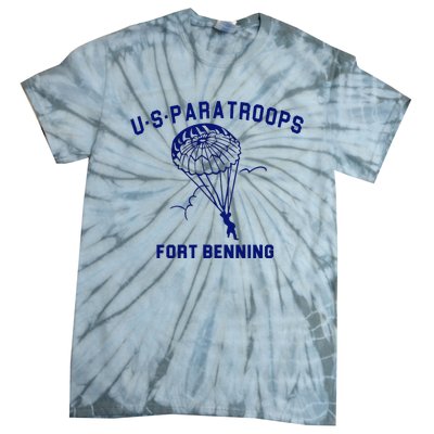 US Paratroops Paratroopers Fort Benning WW2 Tie-Dye T-Shirt