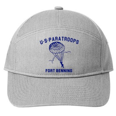 US Paratroops Paratroopers Fort Benning WW2 7-Panel Snapback Hat