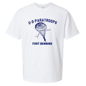 US Paratroops Paratroopers Fort Benning WW2 Sueded Cloud Jersey T-Shirt