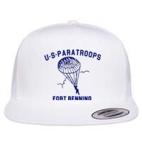 US Paratroops Paratroopers Fort Benning WW2 Flat Bill Trucker Hat