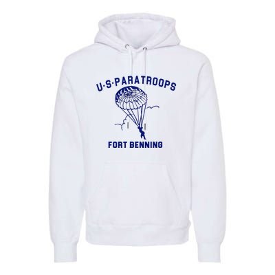 US Paratroops Paratroopers Fort Benning WW2 Premium Hoodie