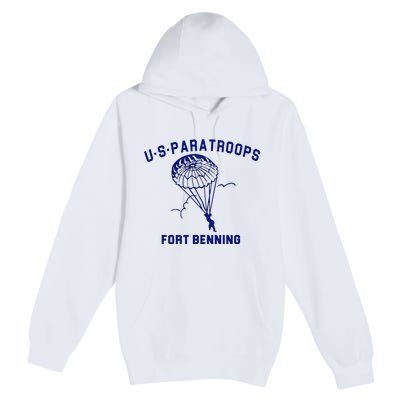 US Paratroops Paratroopers Fort Benning WW2 Premium Pullover Hoodie