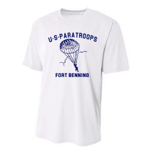 US Paratroops Paratroopers Fort Benning WW2 Performance Sprint T-Shirt