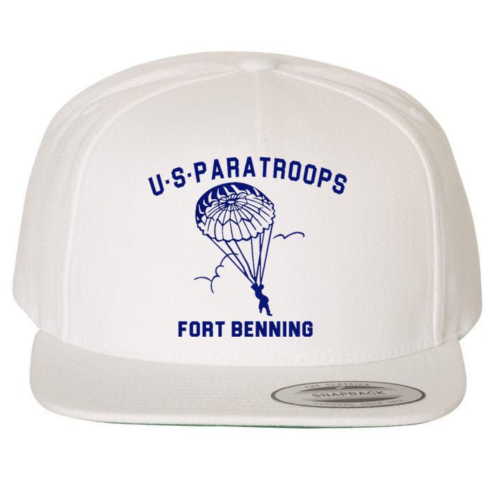 US Paratroops Paratroopers Fort Benning WW2 Wool Snapback Cap