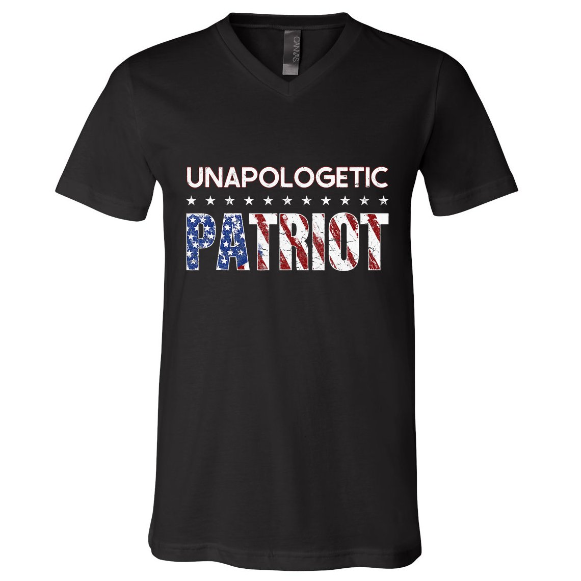 Unapologetic Patriot Patriotic American Conservative V-Neck T-Shirt