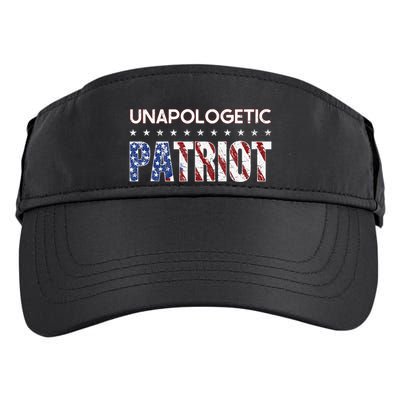 Unapologetic Patriot Patriotic American Conservative Adult Drive Performance Visor