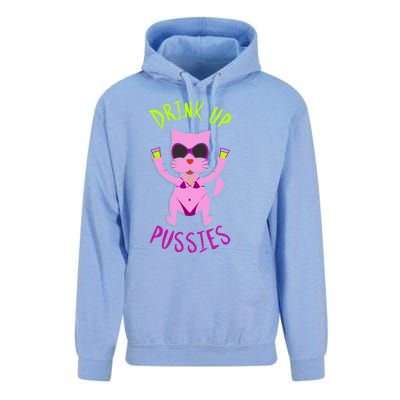 Up Pussies Party Witches And Bitches Gift Cat Lovers Sign Gift Unisex Surf Hoodie