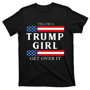 Usa Patriotic Proud Trump Girl Vote America Flag T-Shirt