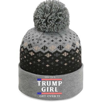 Usa Patriotic Proud Trump Girl Vote Gift The Baniff Cuffed Pom Beanie