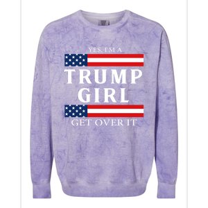 Usa Patriotic Proud Trump Vote America Flag Design Gift Colorblast Crewneck Sweatshirt