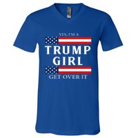 Usa Patriotic Proud Trump Vote America Flag Design Gift V-Neck T-Shirt