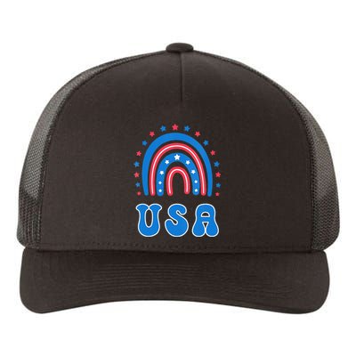 Usa Patriotic Proud To Be An American Yupoong Adult 5-Panel Trucker Hat