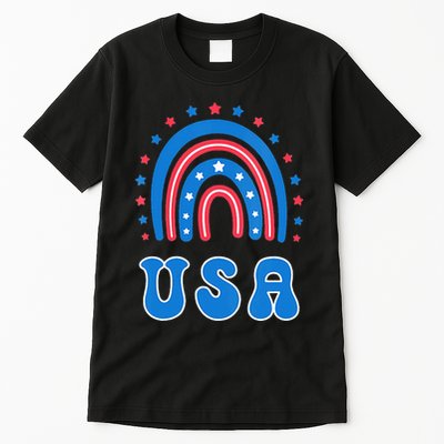 Usa Patriotic Proud To Be An American Tall T-Shirt