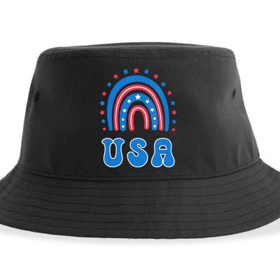 Usa Patriotic Proud To Be An American Sustainable Bucket Hat