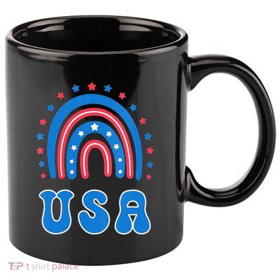 Usa Patriotic Proud To Be An American 11oz C Handle Ceramic Mug