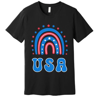 Usa Patriotic Proud To Be An American Premium T-Shirt