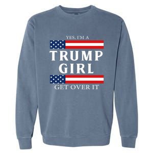 Usa Patriotic Proud Trump Vote America Flag Design Gift Garment-Dyed Sweatshirt