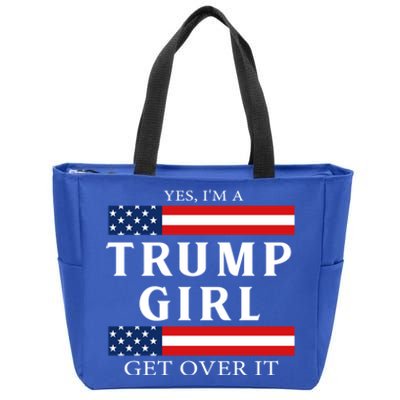 Usa Patriotic Proud Trump Vote America Flag Design Gift Zip Tote Bag