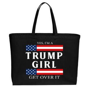 Usa Patriotic Proud Trump Vote America Flag Design Gift Cotton Canvas Jumbo Tote