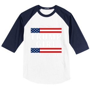 Usa Patriotic Proud Trump Vote America Flag Design Gift Baseball Sleeve Shirt