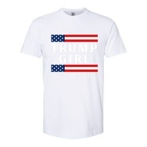 Usa Patriotic Proud Trump Vote America Flag Design Gift Softstyle CVC T-Shirt