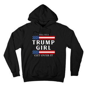 Usa Patriotic Proud Trump Girl Vote America Flag Design Hoodie