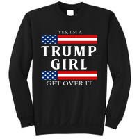 Usa Patriotic Proud Trump Girl Vote America Flag Design Sweatshirt