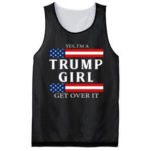 Usa Patriotic Proud Trump Girl Vote America Flag Design Mesh Reversible Basketball Jersey Tank