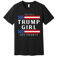 Usa Patriotic Proud Trump Girl Vote America Flag Design Premium T-Shirt