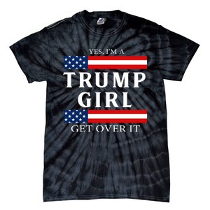 Usa Patriotic Proud Trump Girl Vote America Flag Design Tie-Dye T-Shirt