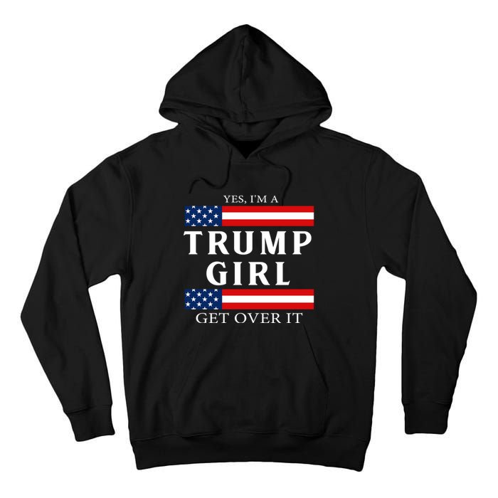 Usa Patriotic Proud Trump Girl Vote America Flag Design Tall Hoodie