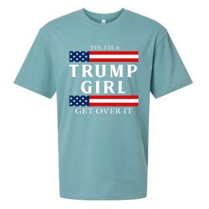 Usa Patriotic Proud Trump Girl Vote America Flag Design Sueded Cloud Jersey T-Shirt