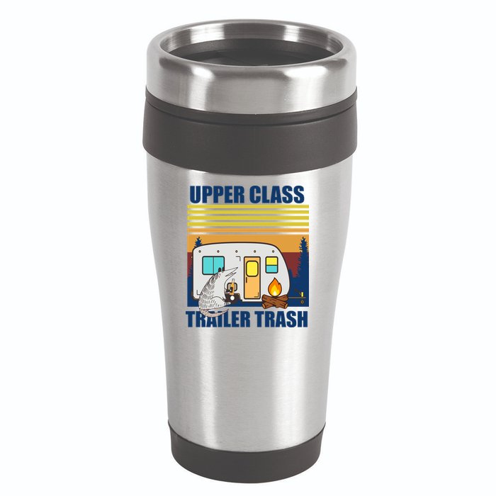 Upper Class Trailer trash 16oz Travel Tumbler